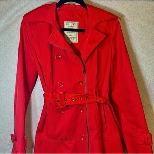 Guess Original Tiered Double Breasted Trench Coat